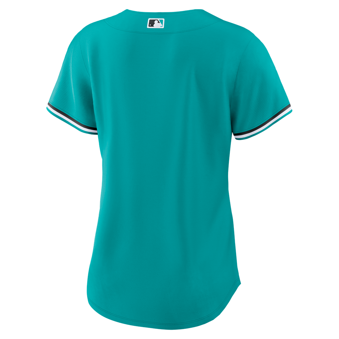 Miami Marlins Nike Women's Alternate Replica Jersey - Teal