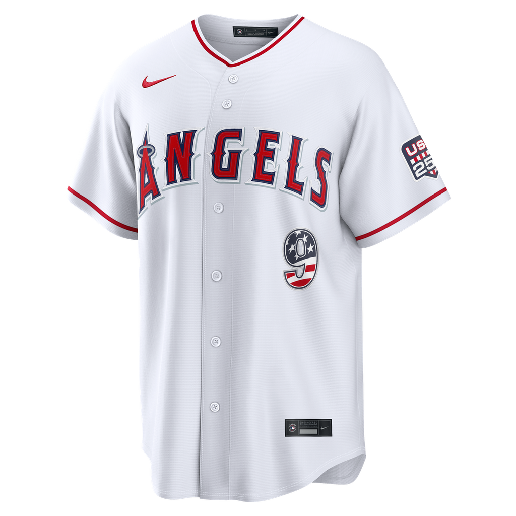 Zach Neto Los Angeles Angels Nike USA 250 Fourth of July  Stadium Jersey - White