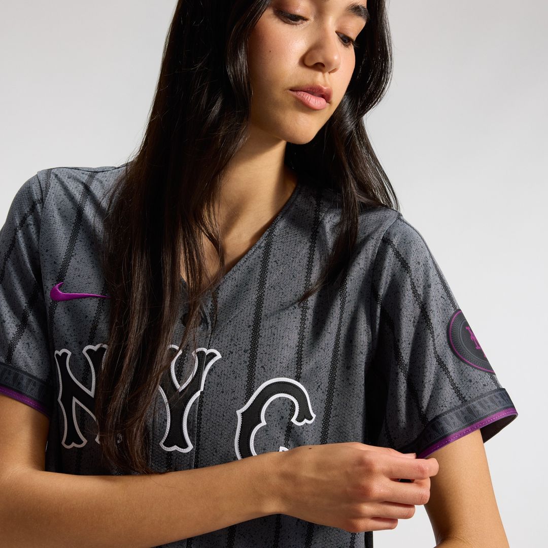New York Mets Nike Women's City Connect Limited Jersey - Gray
