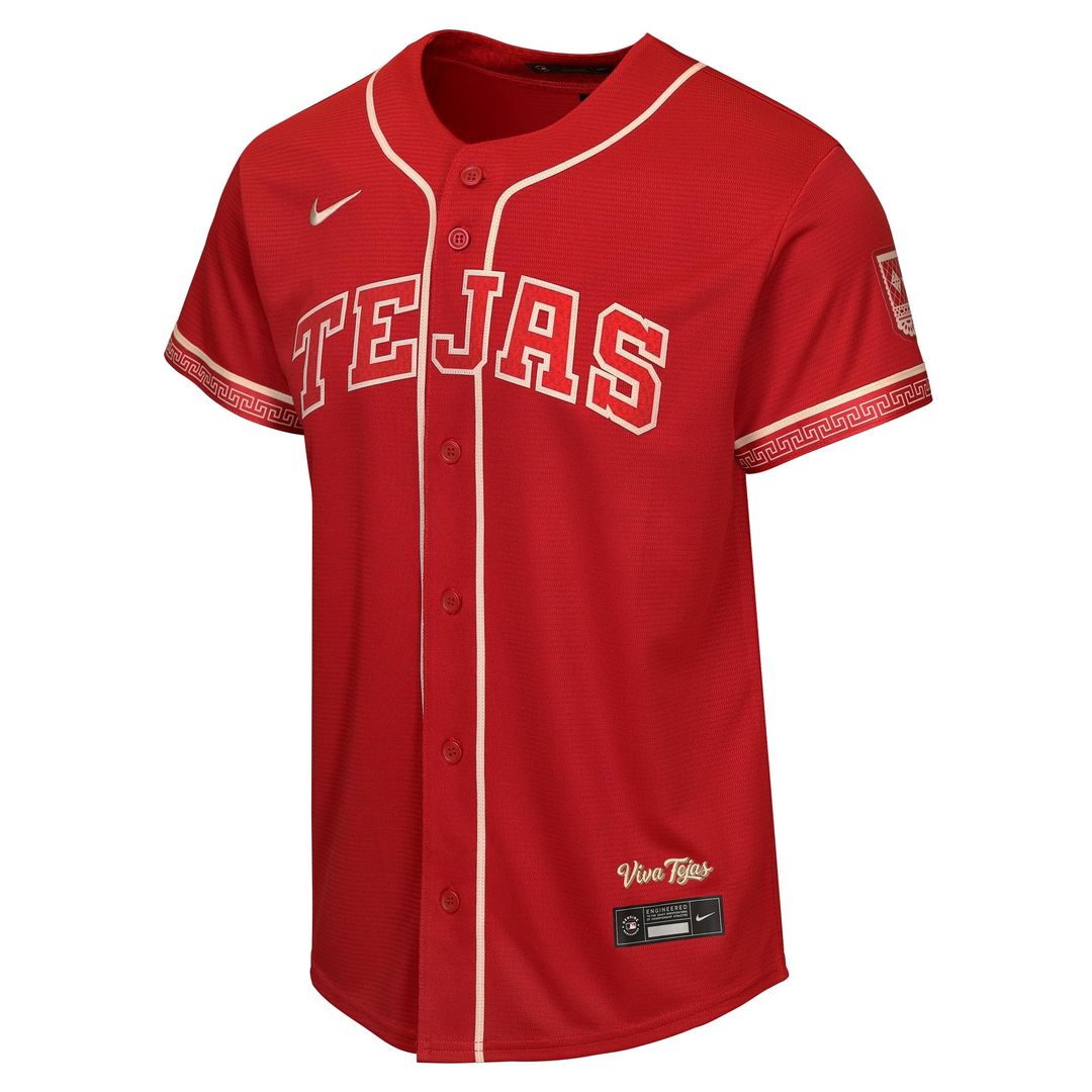 Jacob deGrom Texas Rangers Nike Youth 2026 City Connect Stadium Jersey - Red