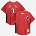 Ken Griffey Jr. Cincinnati Reds Mitchell & Ness Authentic Batting Practice Jersey - Red