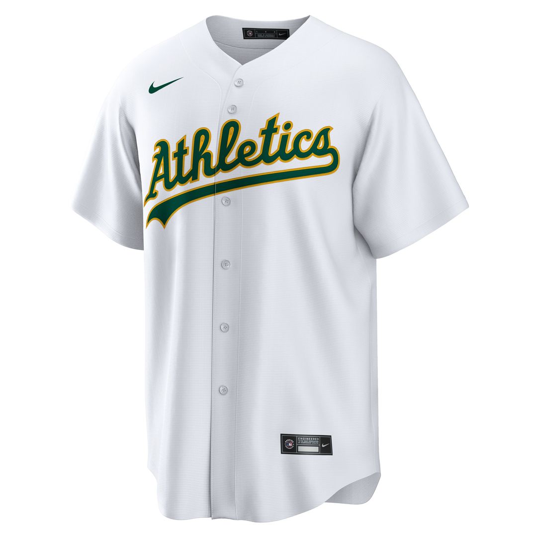 Shea Langeliers Athletics Nike Home Replica Jersey - White