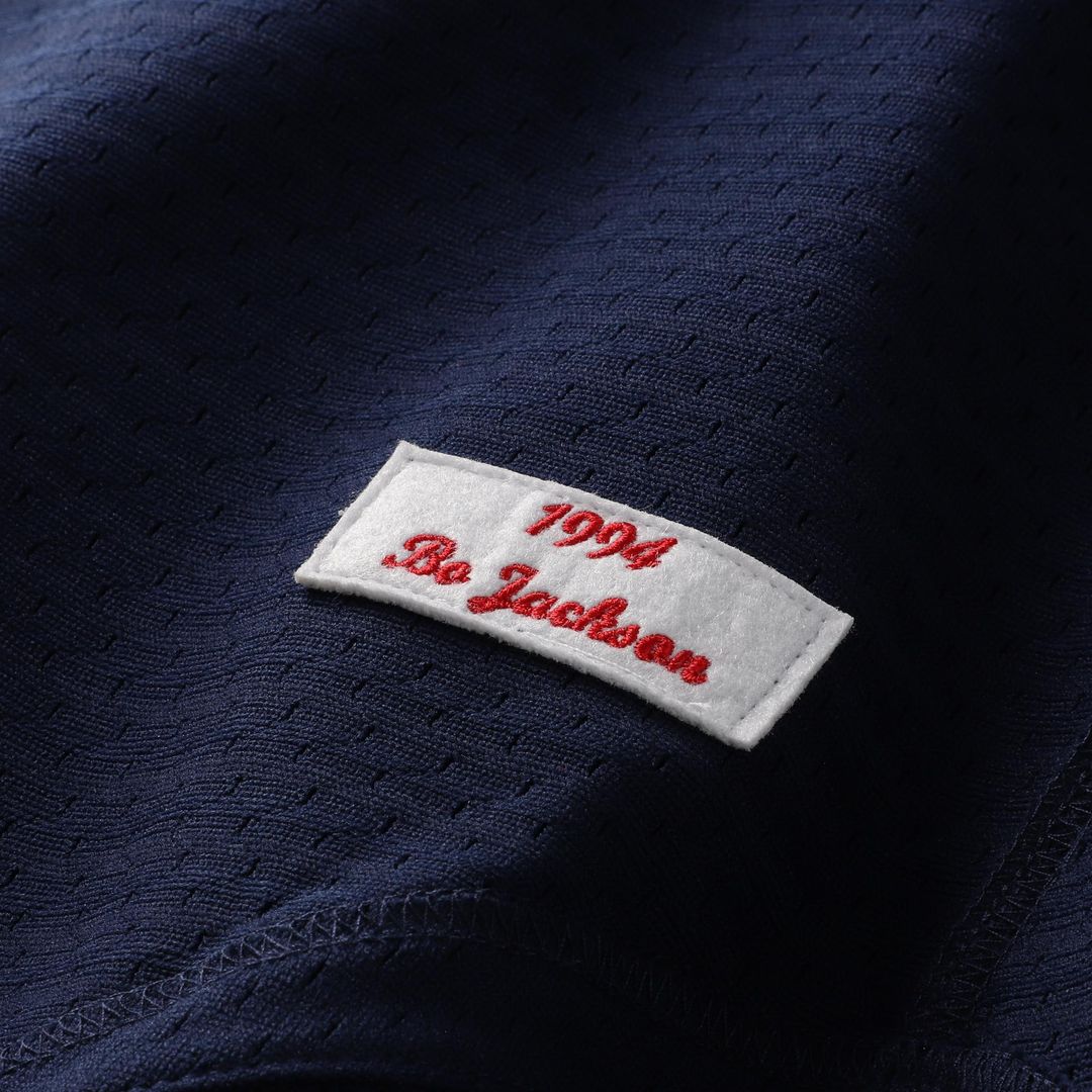 Bo Jackson California Angels Mitchell & Ness Cooperstown Collection Mesh Batting Practice Button-Up Jersey - Navy