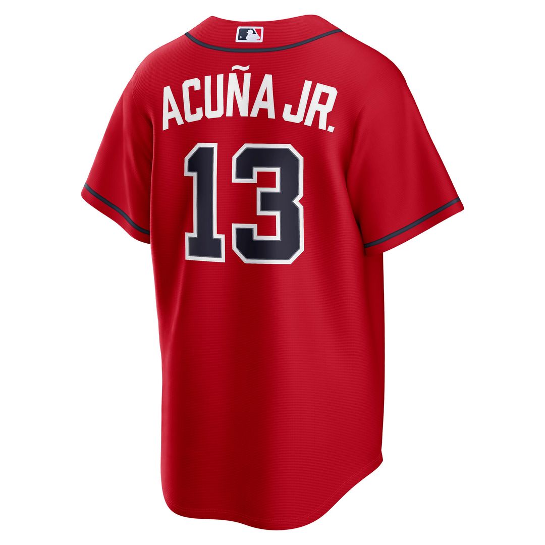 Ronald Acuña Jr. Atlanta Braves Nike Alternate 2 Replica Jersey - Red