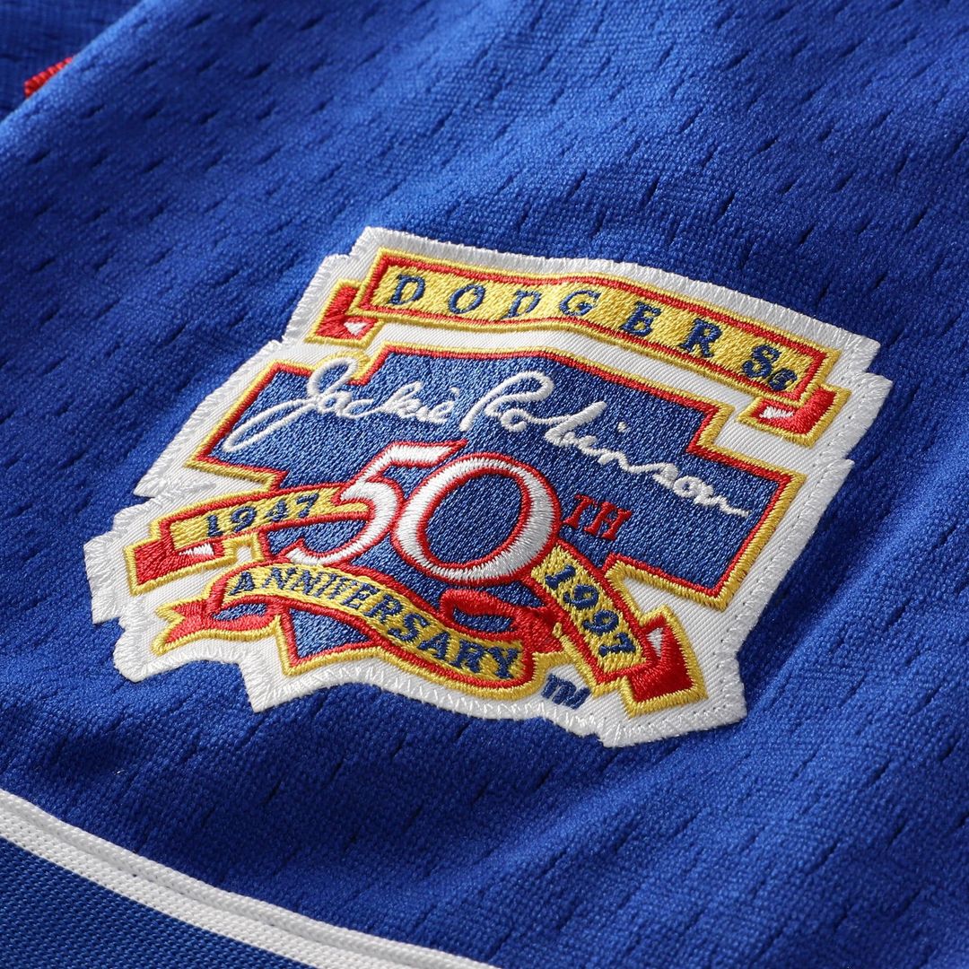 Mike Piazza Los Angeles Dodgers Mitchell & Ness Cooperstown Collection Mesh Batting Practice Button-Up Jersey - Royal