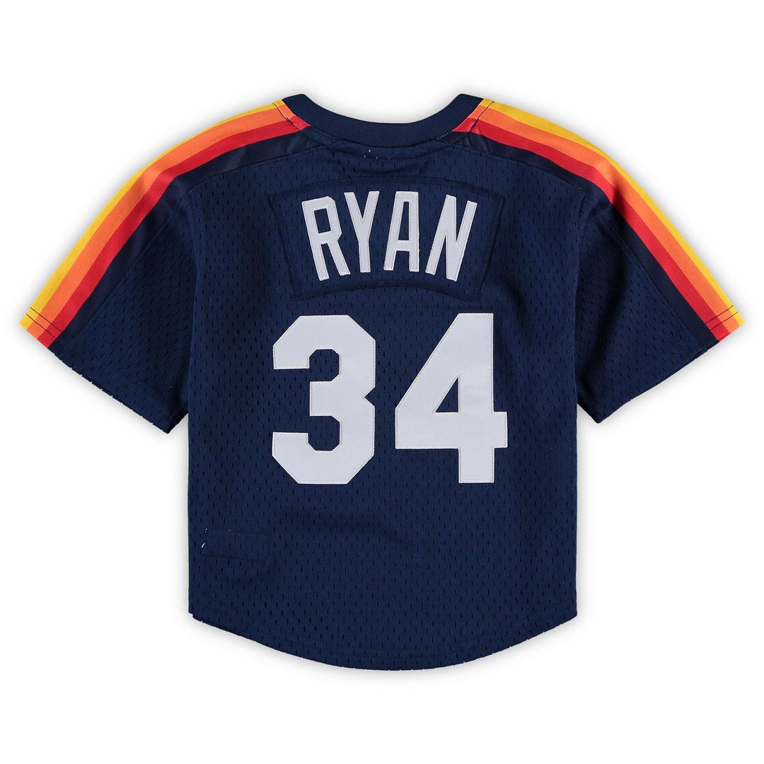 Nolan Ryan Houston Astros Mitchell & Ness Preschool & Toddler Cooperstown Collection Mesh Batting Practice Jersey - Navy