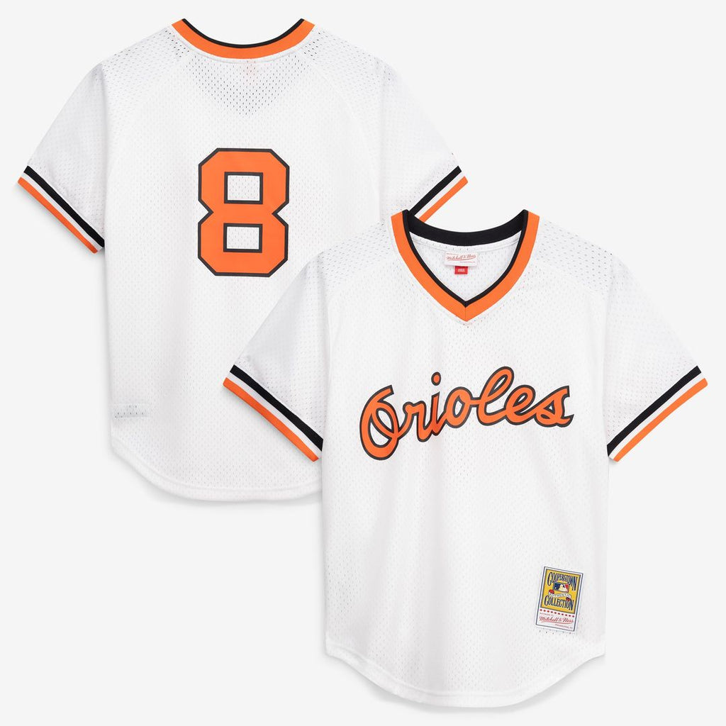 Cal Ripken Jr. Baltimore Orioles Mitchell & Ness Authentic Batting Practice Jersey - Orange