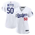 Mookie Betts Los Angeles Dodgers Nike Women's Home Stadium Jersey - White