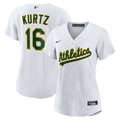 Nick Kurtz Athletics Nike Women's Home Replica Player Jersey - White