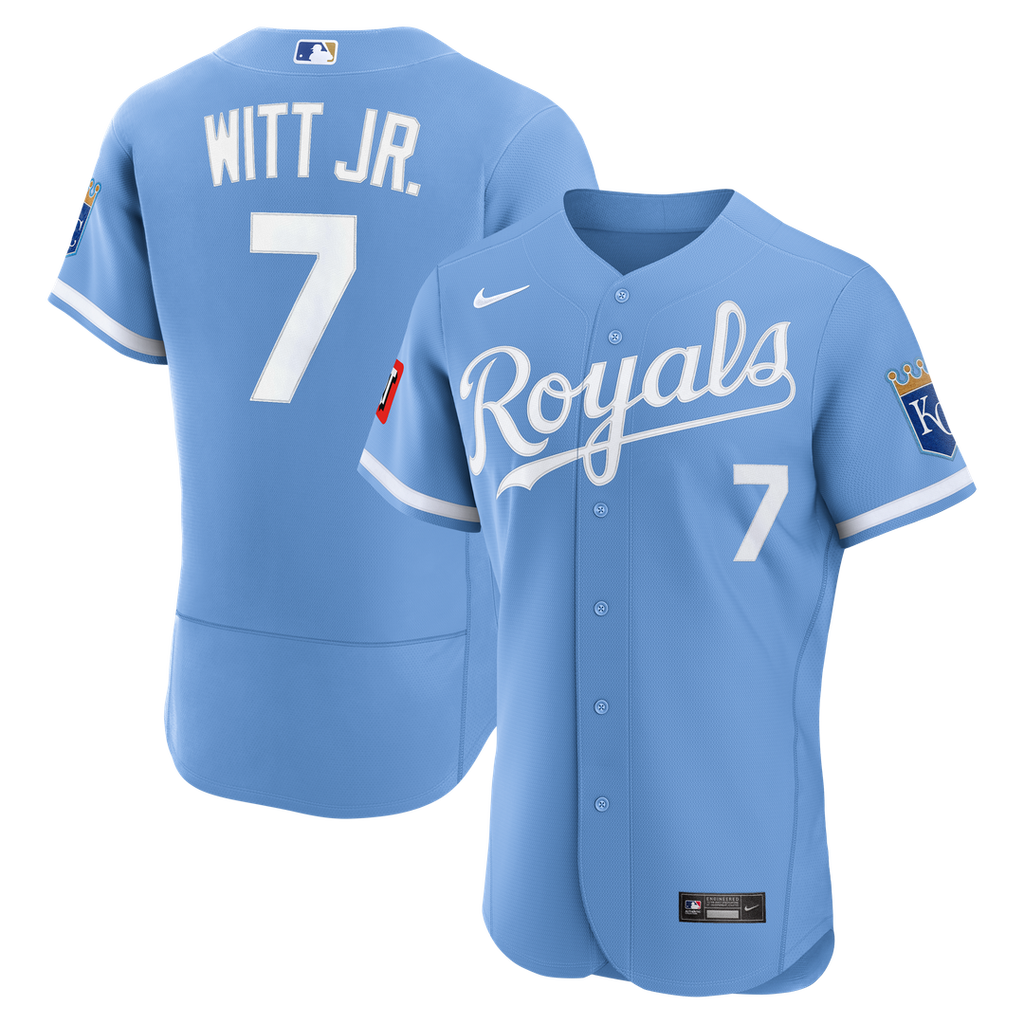 Bobby Witt Jr. Kansas City Royals Nike Home Authentic Sponsor Patch Jersey - White