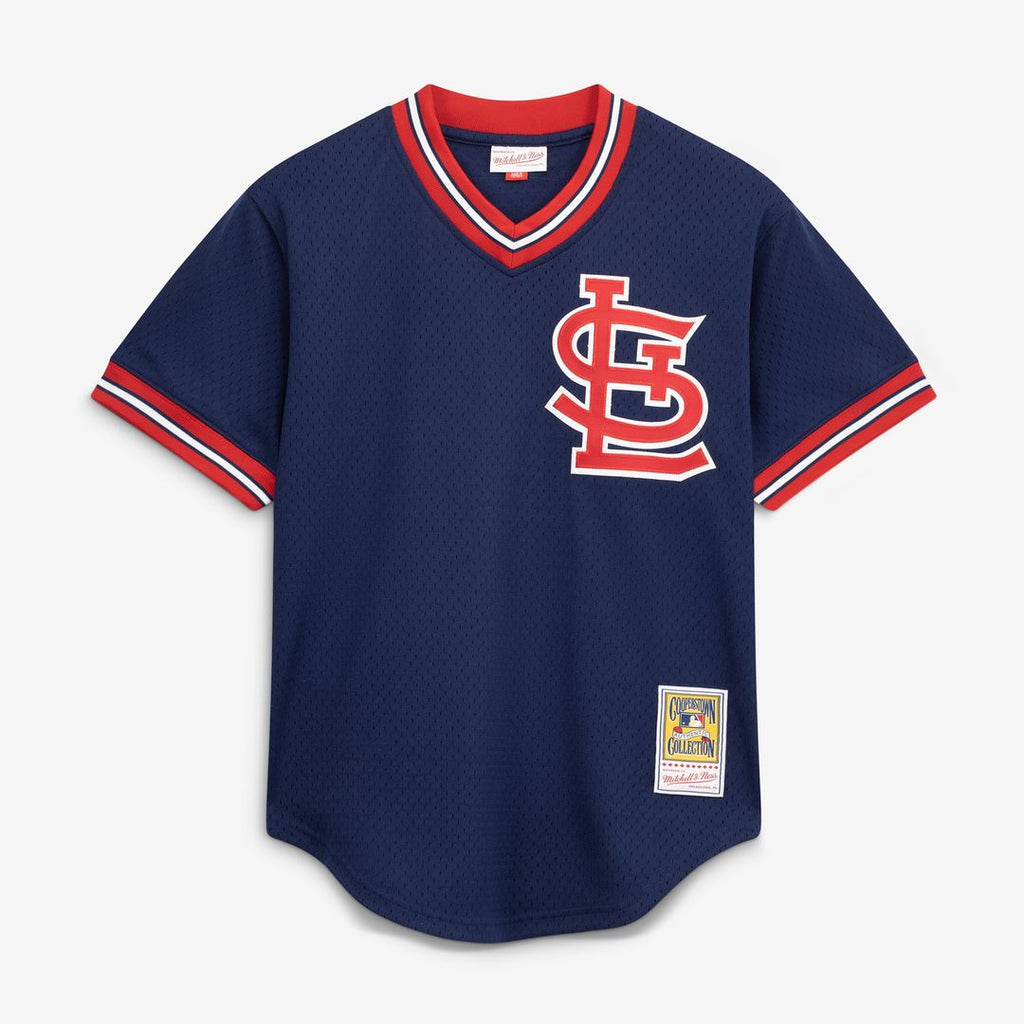 Ozzie Smith St. Louis Cardinals Mitchell & Ness Authentic Batting Practice Jersey - Scarlet