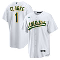 Denzel Clarke Athletics Nike Home Replica Jersey - White