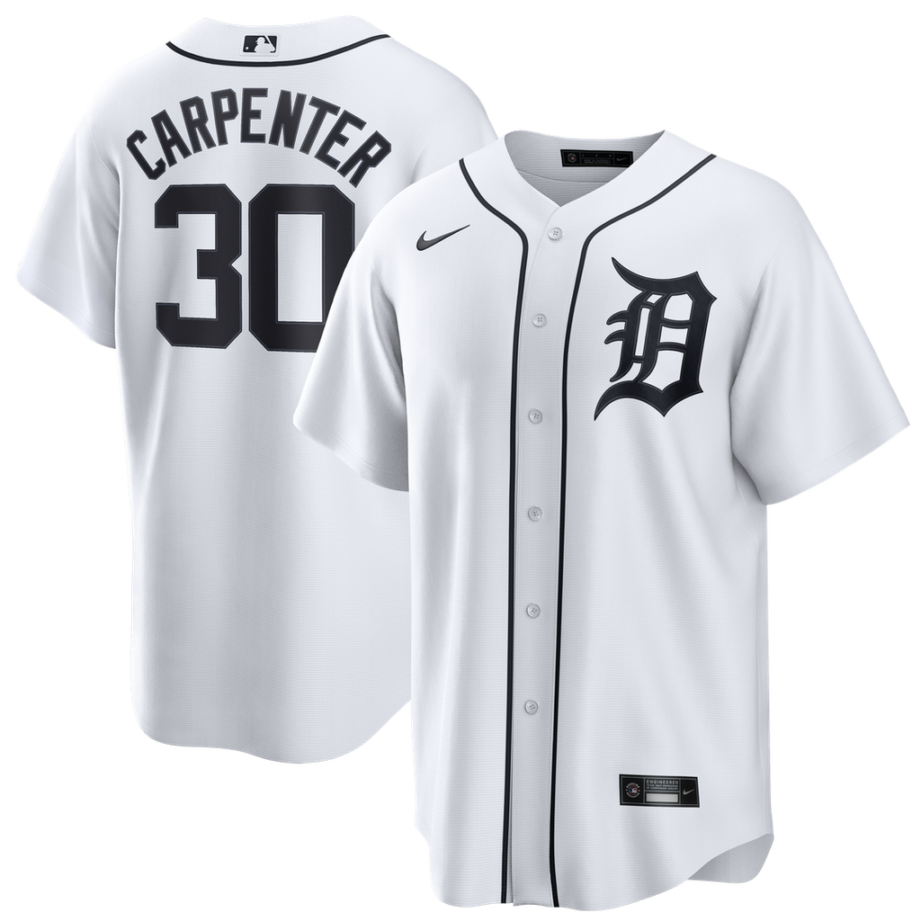 Kerry Carpenter Detroit Tigers Nike Home Replica Jersey - White