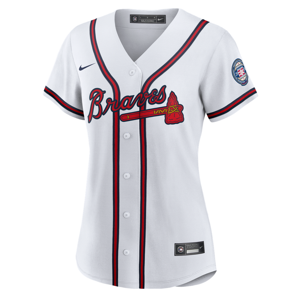 Andruw Jones Atlanta Braves Nike Women's 2026 Baseball Hall of Fame Retired Player Replica Jersey - White