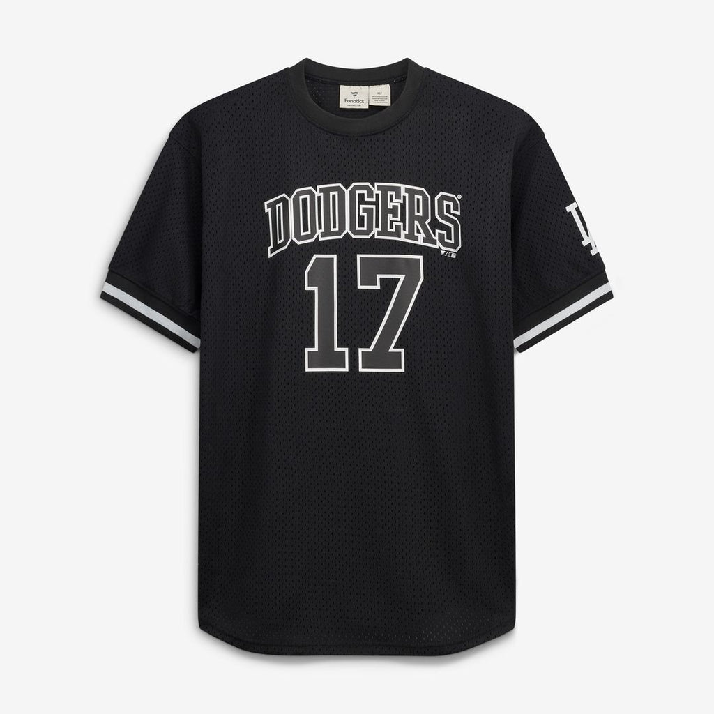 Shohei Ohtani Los Angeles Dodgers Fanatics Big & Tall Heavyweight Mesh Jersey - Black/White