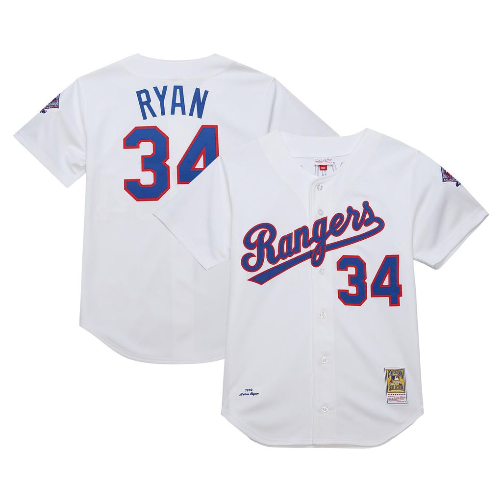 Nolan Ryan Texas Rangers Mitchell & Ness 1993 Cooperstown Collection Authentic Jersey - White