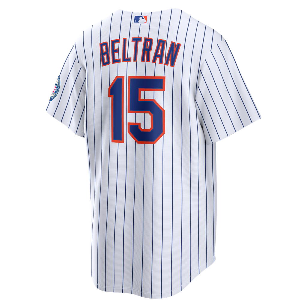 Carlos Beltran New York Mets Nike Home Replica 2026 Hall of Fame Patch Jersey - White