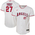 Mike Trout Los Angeles Angels Nike Youth Home Stadium Player Jersey - White