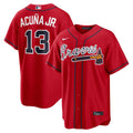 Ronald Acuña Jr. Atlanta Braves Nike Alternate 2 Replica Jersey - Red