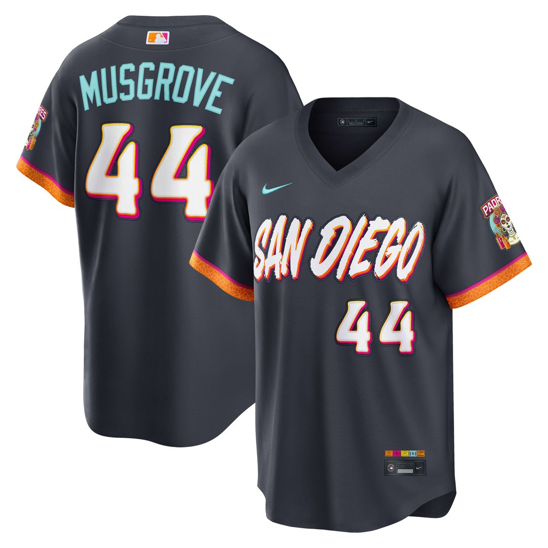 Joe Musgrove San Diego Padres Nike 2026 City Connect Stadium Jersey - Obsidian