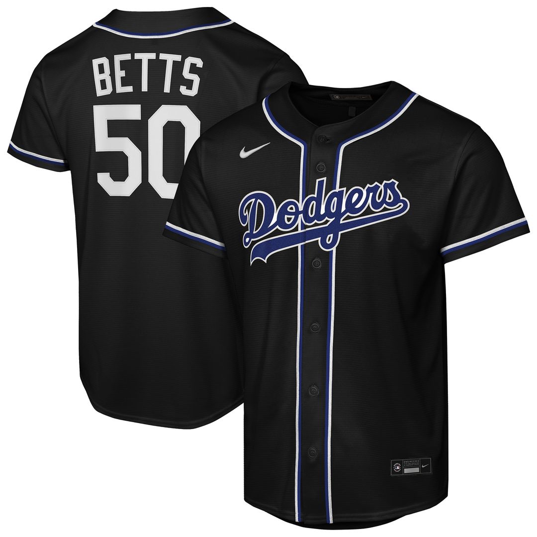 Mookie Betts Los Angeles Dodgers Nike Youth Fashion Replica Player Jersey - Black