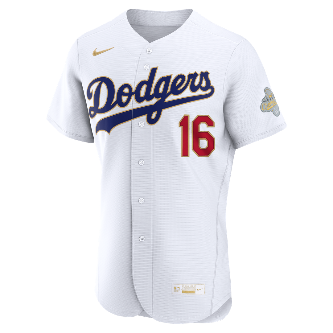 Will Smith Los Angeles Dodgers Nike 2026 Gold Collection Authentic Jersey - White
