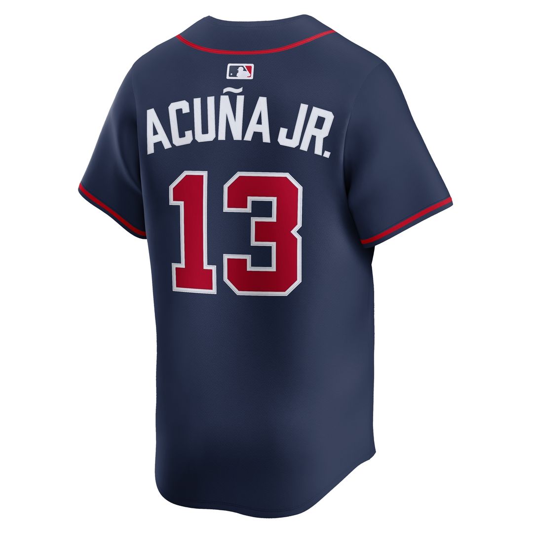Ronald Acuña Jr. Atlanta Braves Nike Alternate Limited Jersey - Navy