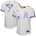 Bobby Witt Jr. Kansas City Royals Nike Youth 2026 City Connect Stadium Jersey - White