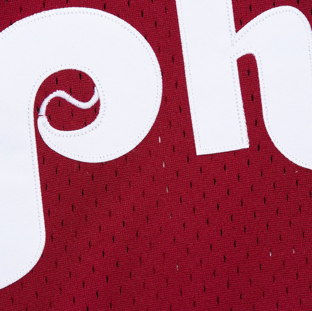 John Kruk Philadelphia Phillies Mitchell & Ness Big & Tall Cooperstown Collection Mesh Batting Practice Jersey - Burgundy