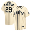 Cal Raleigh Seattle Mariners Nike Alternate Stadium Jersey - Cream