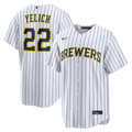 Christian Yelich Milwaukee Brewers Nike Alternate Replica Jersey - White