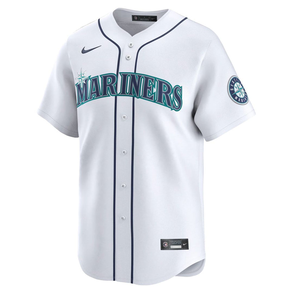 Cal Raleigh Seattle Mariners Nike Home Limited Player Jersey - White