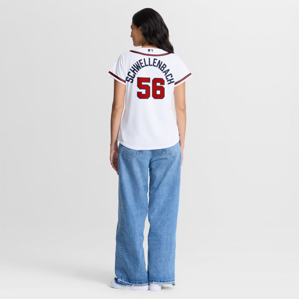 Spencer Schwellenbach Atlanta Braves Nike Women's Home Replica Jersey - White