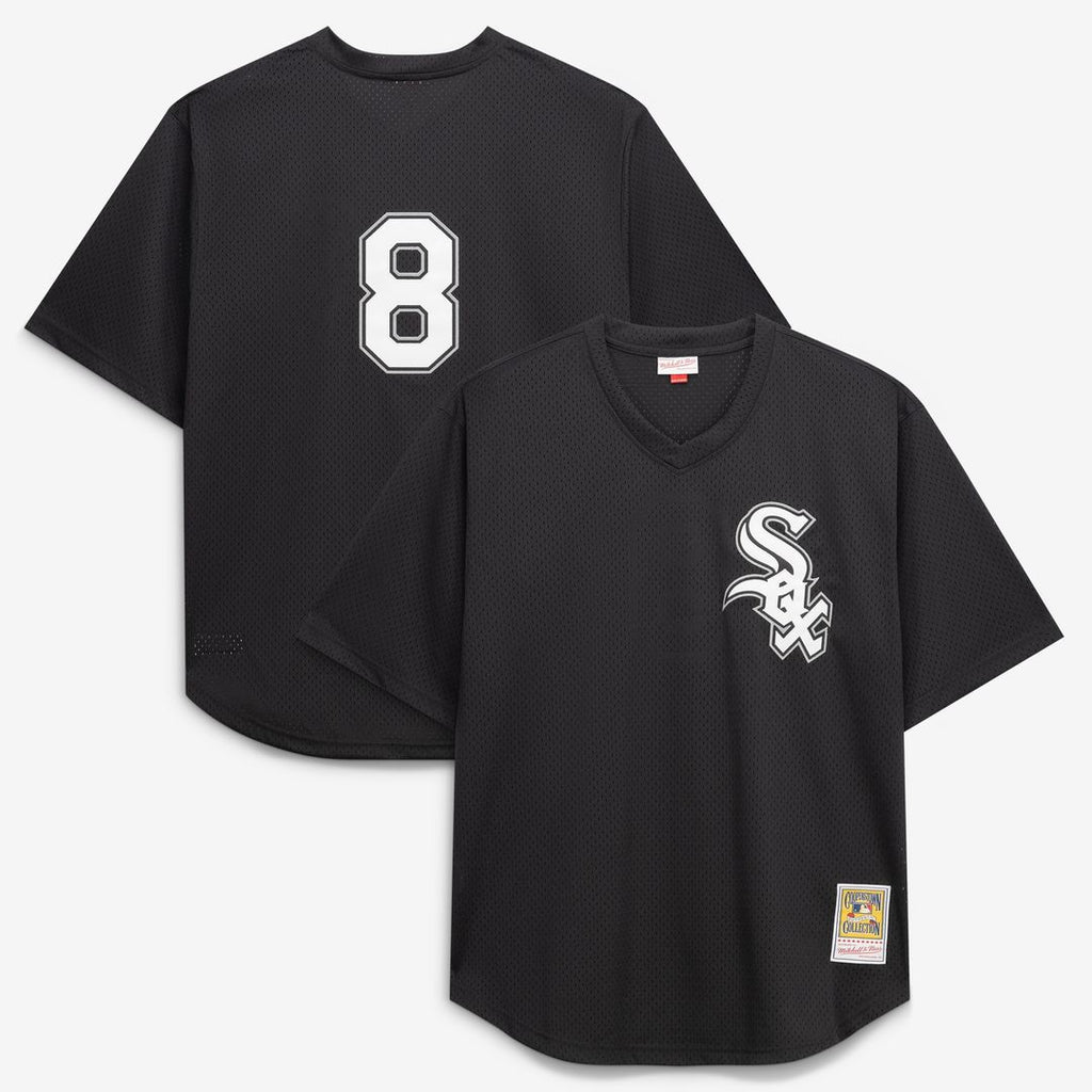Bo Jackson Chicago White Sox Mitchell & Ness Cooperstown Collection Big & Tall Mesh Batting Practice Jersey - Black