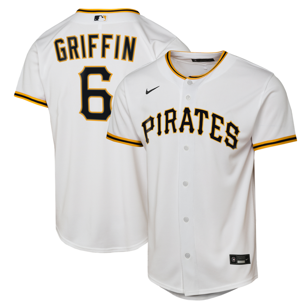 Konnor Griffin Pittsburgh Pirates Nike Youth Home Replica Jersey - White