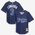 Evan Longoria Tampa Bay Rays Mitchell & Ness Authentic Batting Practice Jersey - Navy