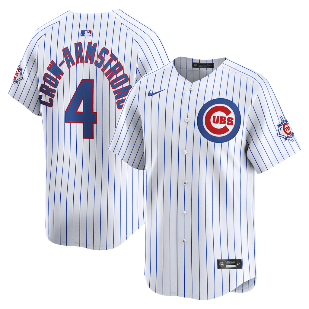 Pete Crow-Armstrong Chicago Cubs Nike 150th Anniversary Limited Jersey - White