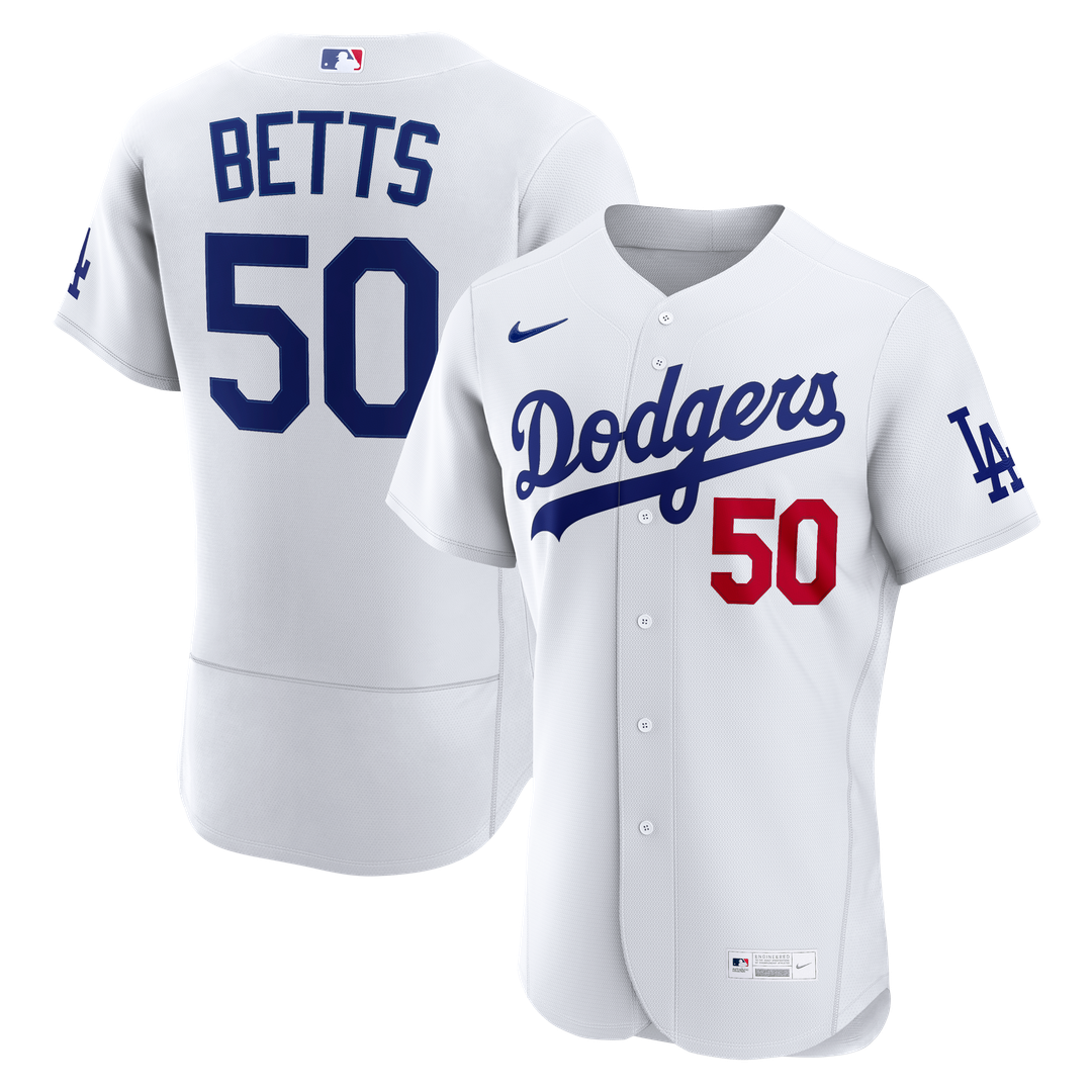 Mookie Betts Los Angeles Dodgers Nike Home Authentic Jersey - White