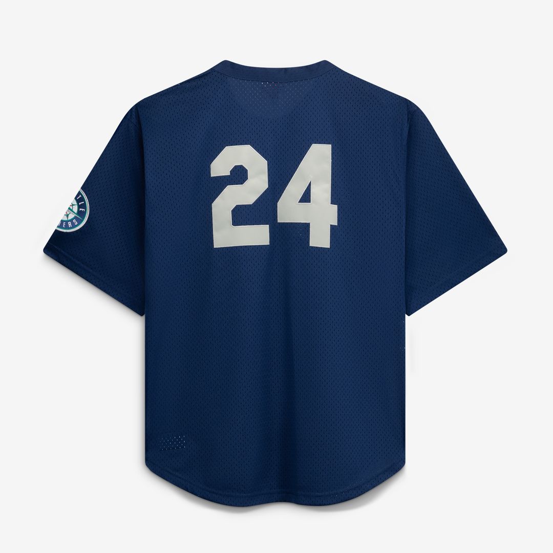 Ken Griffey Jr. Seattle Mariners Mitchell & Ness Big & Tall Cooperstown Collection Mesh Batting Practice Jersey - Royal