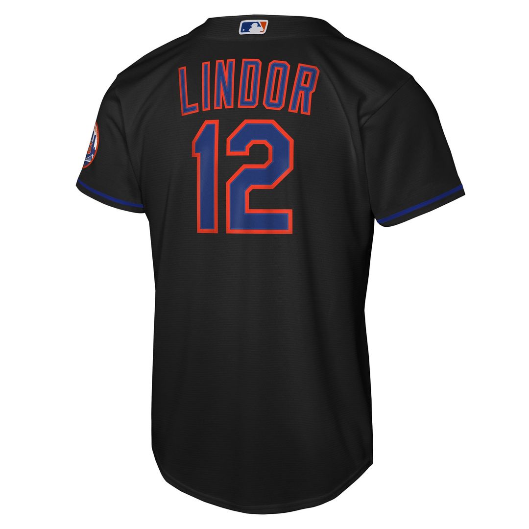 Francisco Lindor New York Mets Nike Youth Road Stadium Player Jersey - Gray