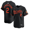 Gunnar Henderson Baltimore Orioles Nike Alternate Limited Player Jersey - Black