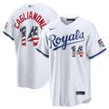 Jac Caglianone Kansas City Royals Nike USA 250 Fourth of July Home Stadium Jersey - White