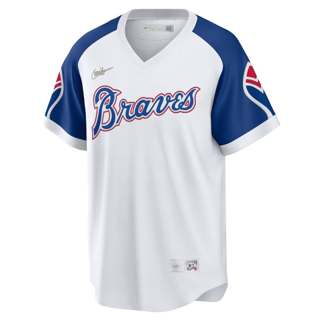 Hank Aaron Atlanta Braves Nike Home Cooperstown Collection Player Jersey - White
