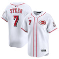 Spencer Steer Cincinnati Reds Nike Home Limited Player Jersey - White