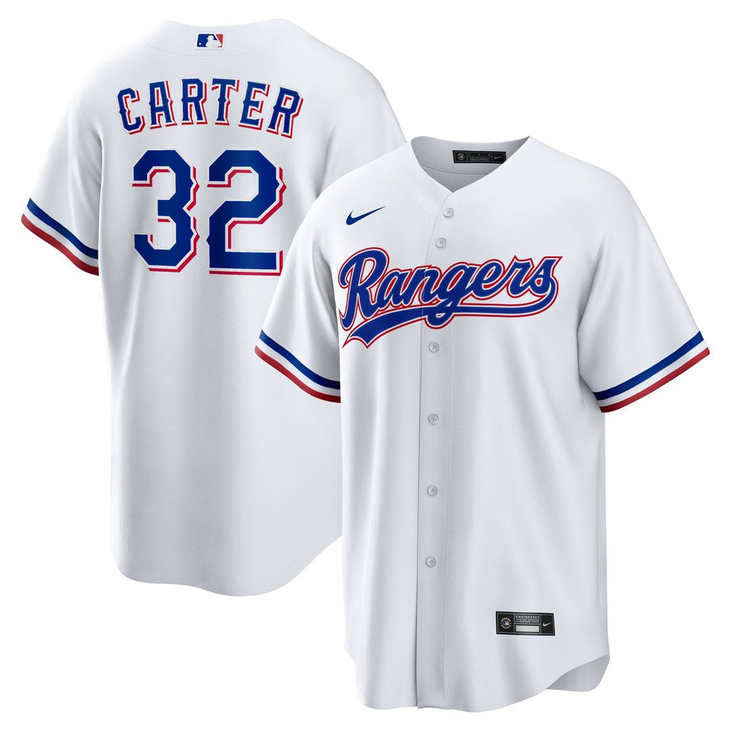 Evan Carter Texas Rangers Nike Home Replica Jersey - White