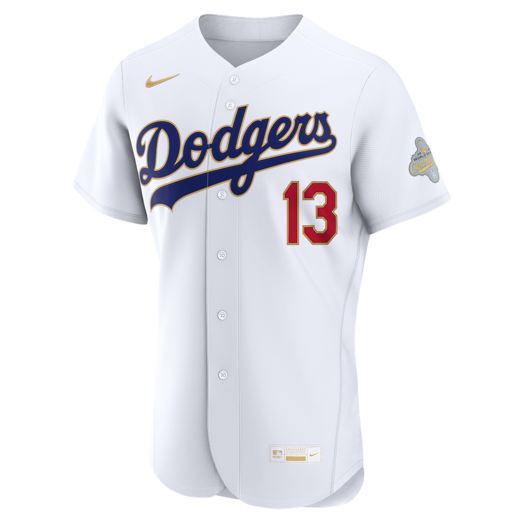 Max Muncy Los Angeles Dodgers Nike 2026 Gold Collection Authentic Jersey - White