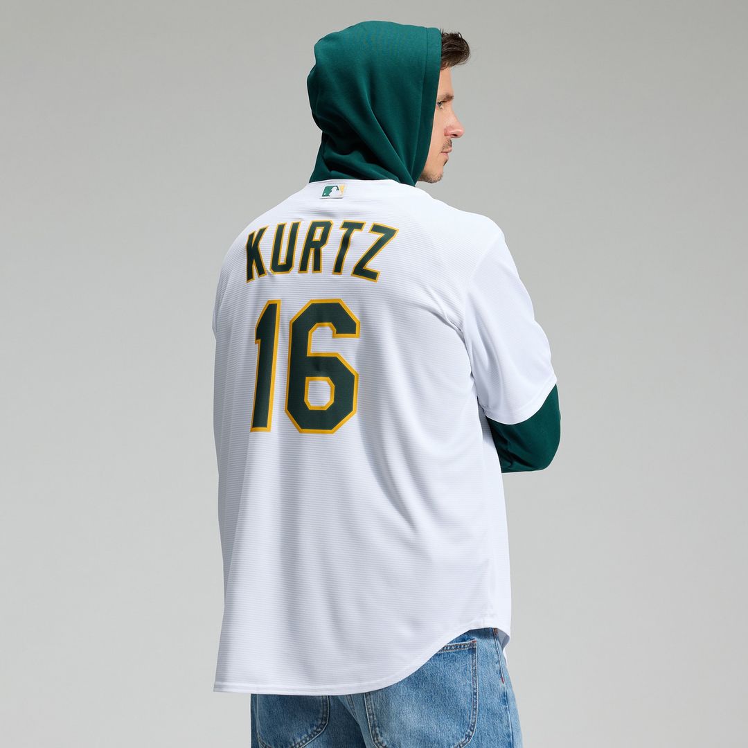Nick Kurtz Athletics Nike Home Replica Player Jersey - White