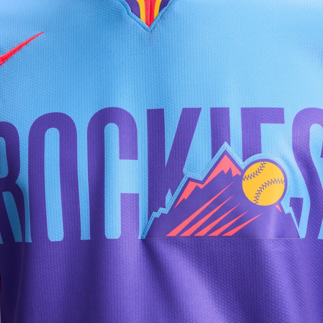 Colorado Rockies Nike 2025 City Connect Limited Jersey - Purple/Light Blue