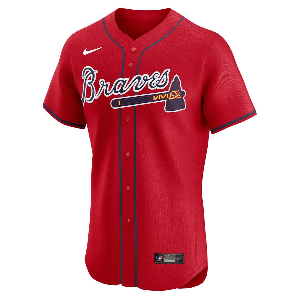 Ronald Acuña Jr. Atlanta Braves Nike Alternate Elite Jersey - Navy