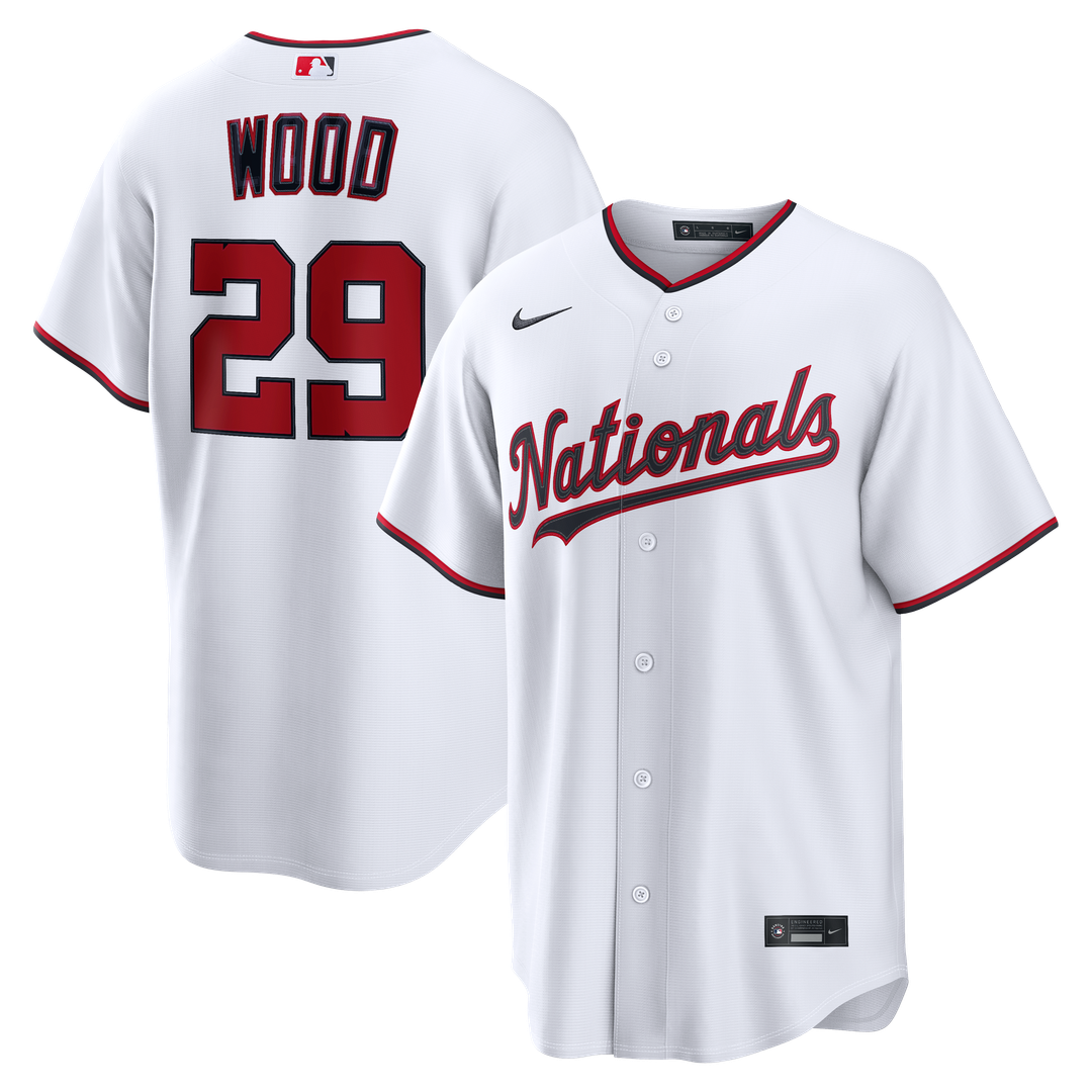 James Wood Washington Nationals Nike Home Replica Jersey - White